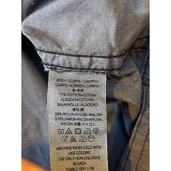 Womens Free People Dark Gray Lace Poplin Hooded Jacket Anorak Boho Size XS/S - Picture 9 of 9